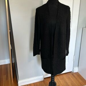 Black long sleeve cardigan